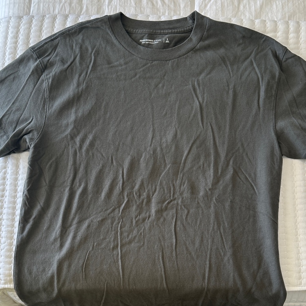 Abercrombie Green Crew Neck T-Shirt - Large